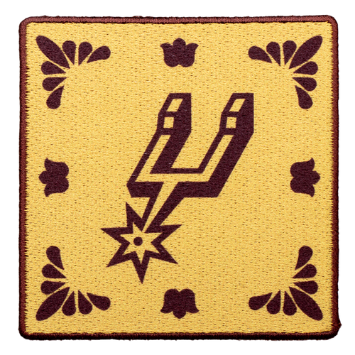 San Antonio Spurs La Cultura Logo Patch - Yellow