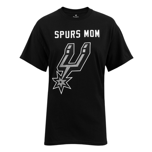 San Antonio Spurs Women's Fanatics MOM Crew T-Shirt - Black