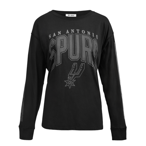 San Antonio Spurs Women's '47 Brand Tomcat Long Sleeve Shirt - Black