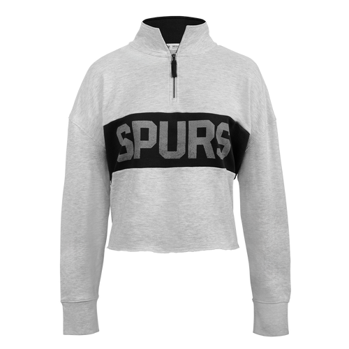 San Antonio Spurs Women's '47 Brand White 1/4 Zip Breakthrough Pullover