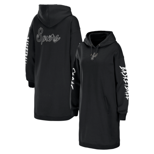 San Antonio Spurs Women's WEAR Hooded Dress - Black