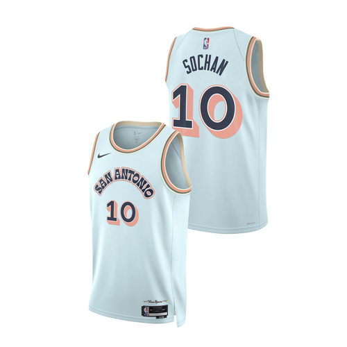 San Antonio Spurs Men's Nike 2024-2025 City Edition Jeremy Sochan Swingman Jersey
